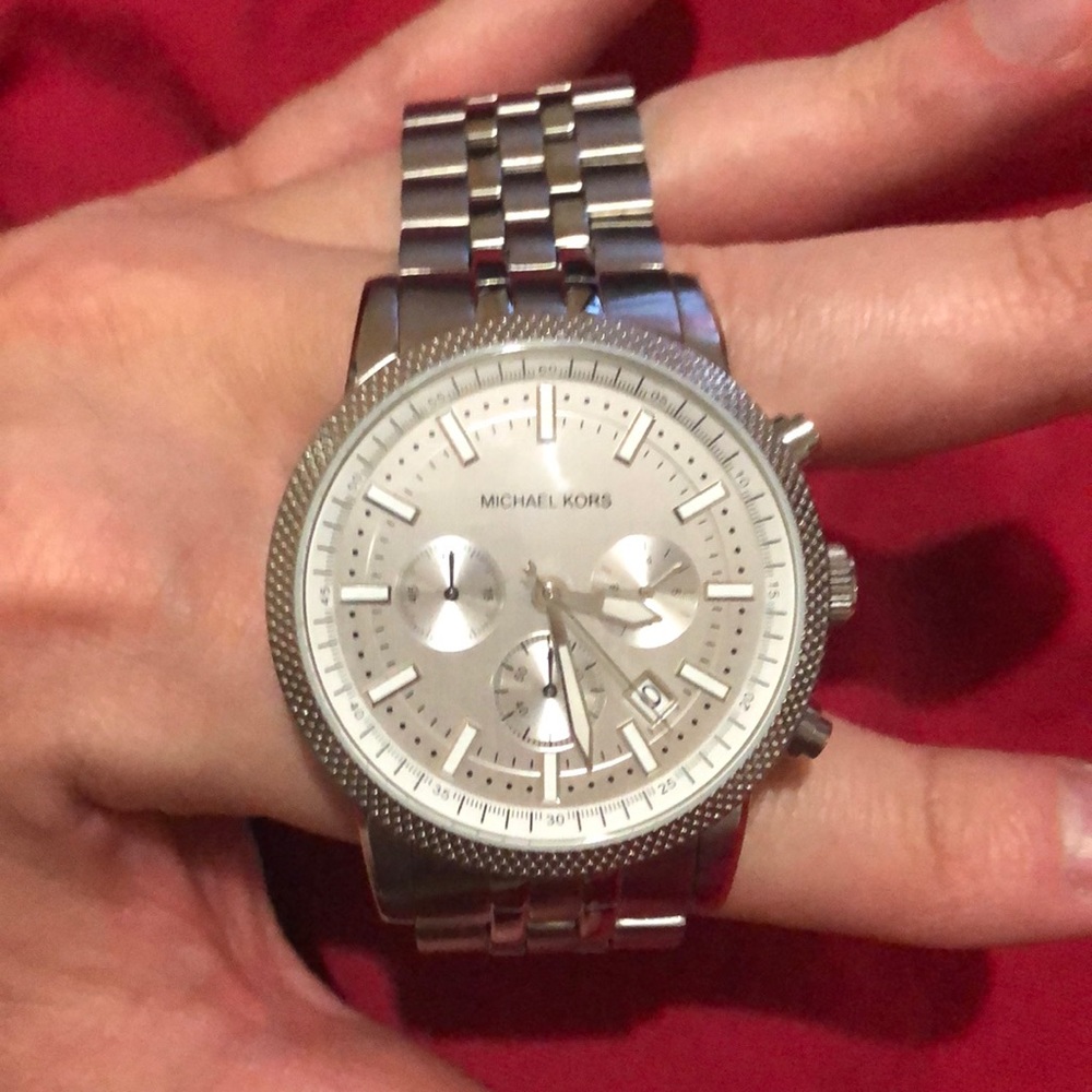 Michael kors silver watch.